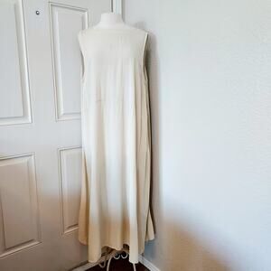 CP Shades Cream Casual Maxi Dress Size Large